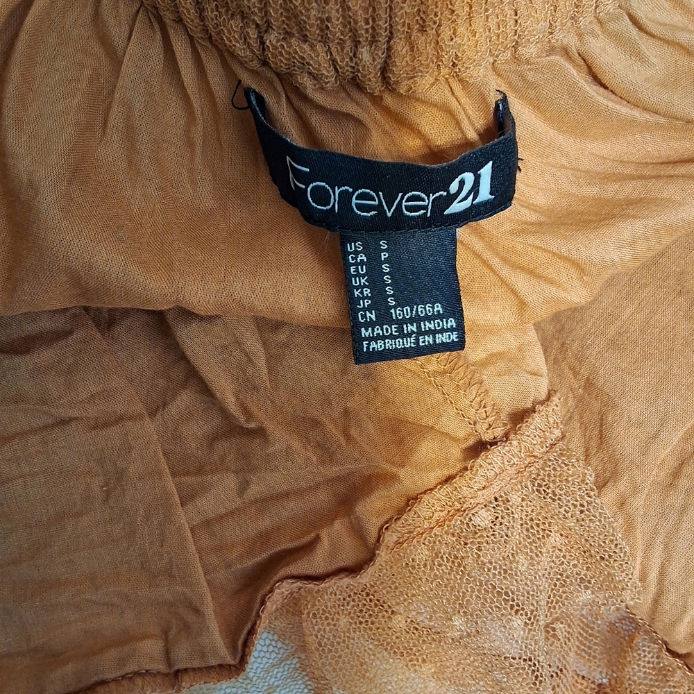 Turn Heads in This Apricot Lace Skirt - Perfect for Parties, Clubs, or Festivals - Picture 7 of 8